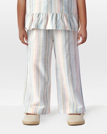 Toddler Striped Tie-Waist Pants, 