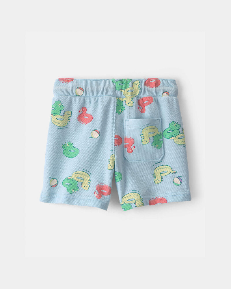 Tout-petit gar&ccedil;on - Short &agrave; enfiler &agrave; motif de flotteurs de piscine - Bleu, image 3 sur 3 diapositives