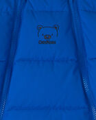 Baby Boy Solid 1 Piece  Puffer Snowsuit- Royal Blue, image 3 of 3 slides