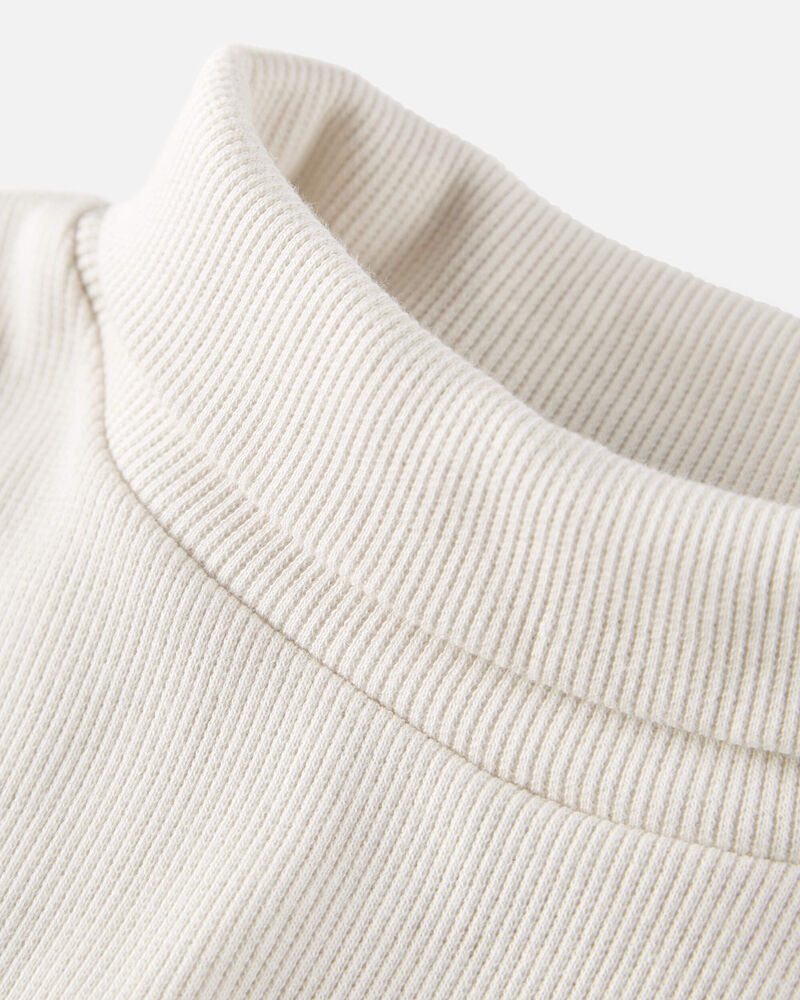 Toddler 2-Pack Organic Cotton Rib Mock Neck Tops, image 2 of 4 slides