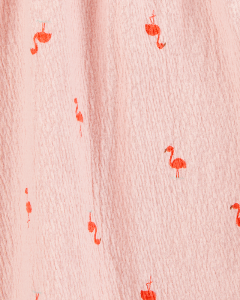 Toddler Flamingo Pom Pom Fashion Top - Pink, image 3 of 4 slides