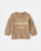Baby Boy Oshkosh Logo Long-Sleeve Tee - Brown, image 1 of 3 slides