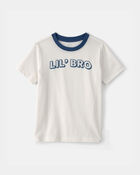 Toddler Boy 'Lil Bro' Graphic Tee - Ivory, image 1 of 4 slides