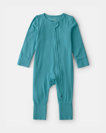 Baby PurelySoft 2-Way Zip Snug Fit Sleeper - Blue, 
