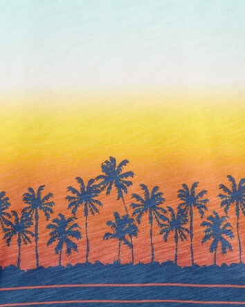 Kid Palm Tree Print Tank, 