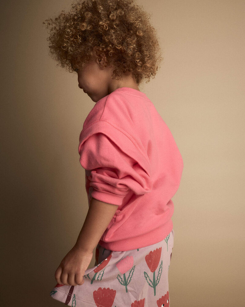 Toute-petit fille - Chandail ouat&eacute; double &eacute;paisseur &laquo;Out & About&raquo; &ndash; Rose, image 4 sur 5 diapositives