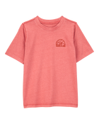 Enfant T-shirt à manches courtes de couleur unie - Rouge, image 1 sur 4 diapositives