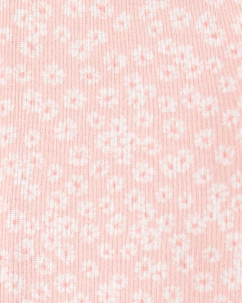 Baby 1-Piece Floral 100% Snug Fit Cotton Romper PJs, image 2 of 3 slides