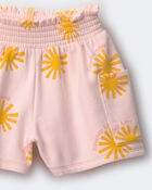 Tout-petit fille - Short ample avec poches &agrave; imprim&eacute; Rayon de soleil - Rose, image 7 sur 7 diapositives