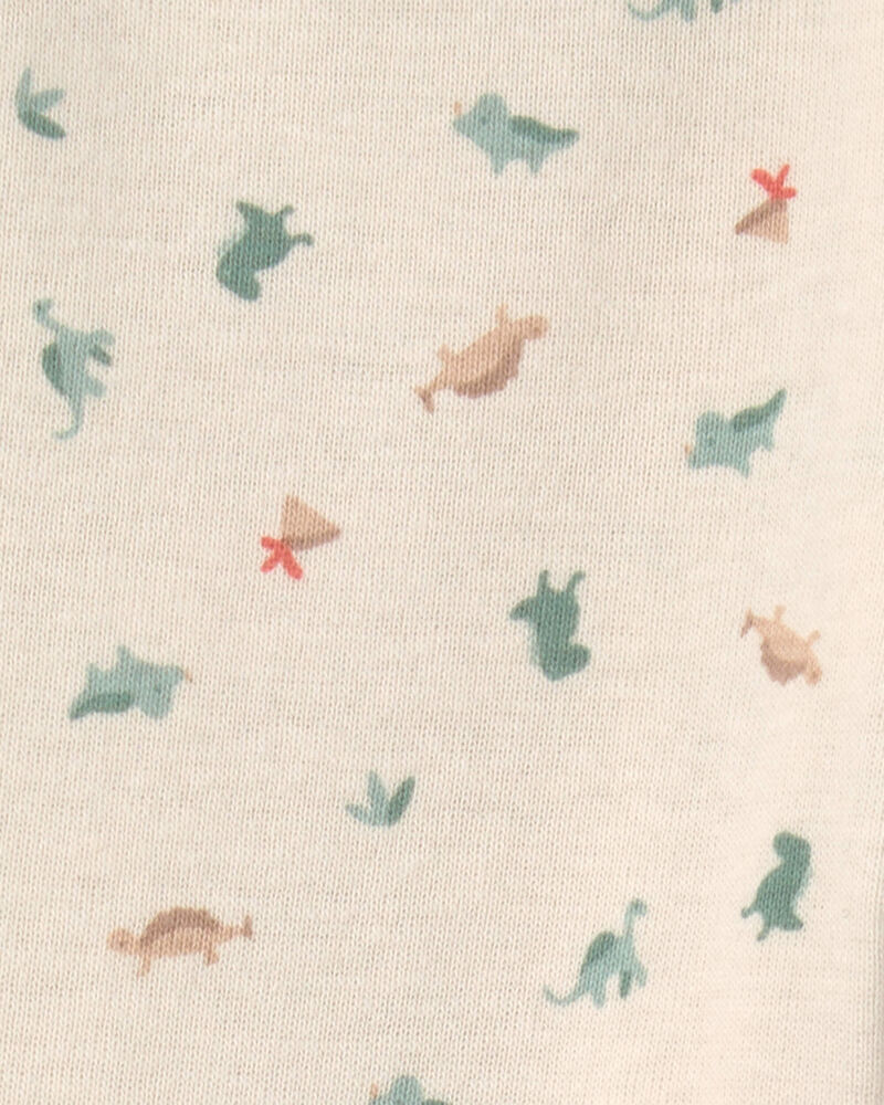 Baby Boy 4-Piece Dinosaur Outfit Set - Green/Ivory, image 6 of 8 slides
