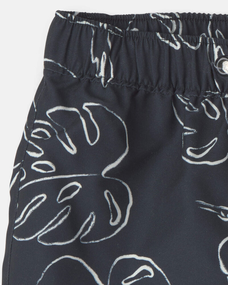 Baby Boy 3-Piece Rashguard Swimsuit Set - Black/Ivory, image 4 of 5 slides