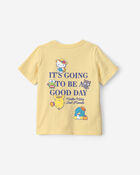 Toddler Girl 'Ciao! It's Going To Be A Good Day' Hello Kitty Graphic Tee - Yellow, image 2 of 5 slides
