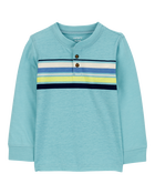 Baby Striped Henley Tee, image 1 of 3 slides
