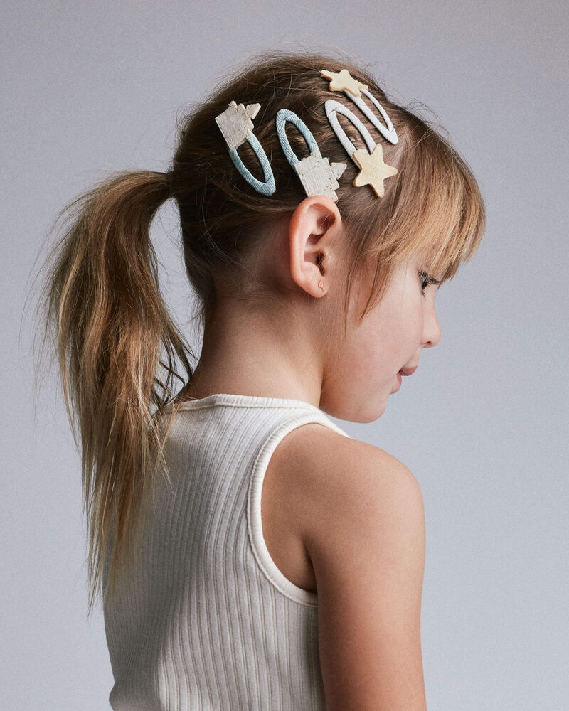 Toddler Girl 6-Pack Sandcastle Hair Clips, image 1 of 6 slides