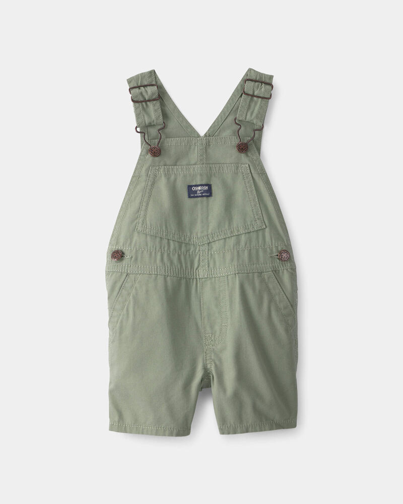 B&eacute;b&eacute; gar&ccedil;on - Toile Shortall - Vert olive, image 1 sur 3 diapositives