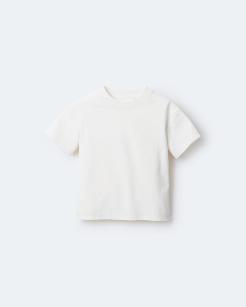 Tout-petit - T-shirt d&eacute;contract&eacute; &agrave; manches courtes et imprim&eacute; - Cr&egrave;me, image 2 sur 6 diapositives