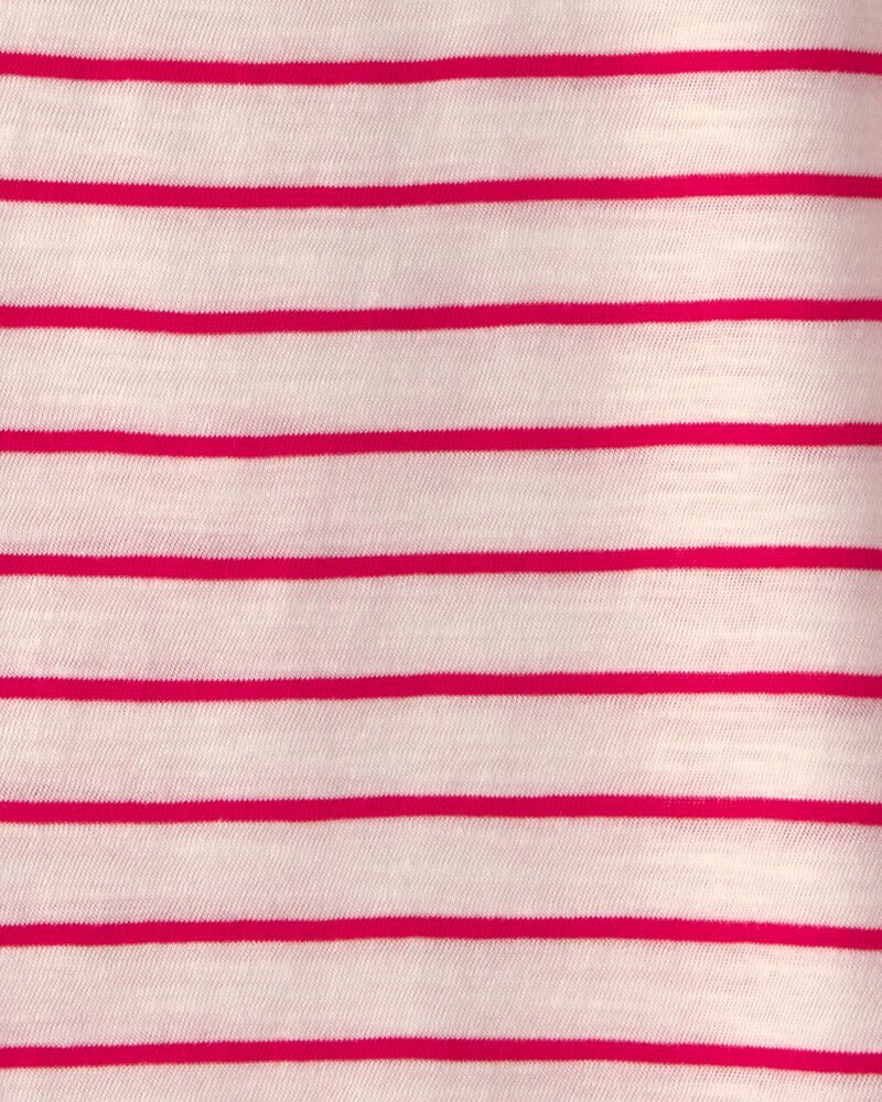 Toddler Striped Top - Red/Ivory, image 2 of 3 slides