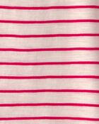 Toddler Striped Top - Red/Ivory, image 2 of 3 slides