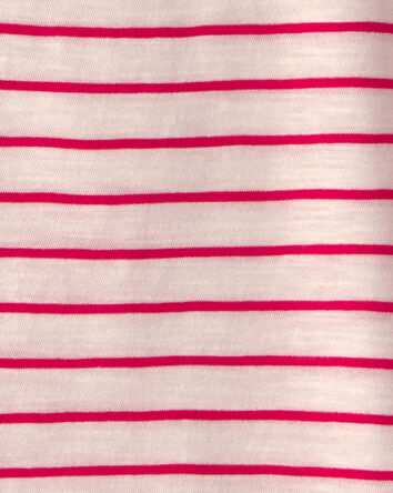 Toddler Striped Top - Red/Ivory, 