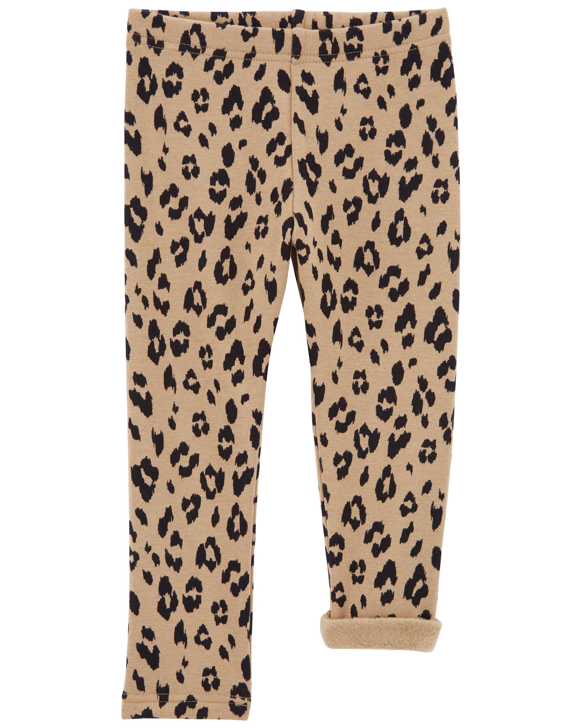 Brown Leopard Cozy Fleece Leggings Carter s Oshkosh Canada