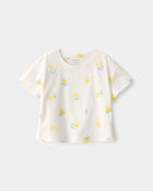 Baby Girl Lemon Top - Cream, image 1 of 3 slides