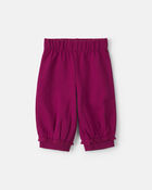 Baby Girl 3-Piece Heart French Terry Layering Set - Burgundy, image 2 of 5 slides