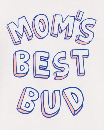 Toddler Mom's Best Bud Graphic Tee, 
