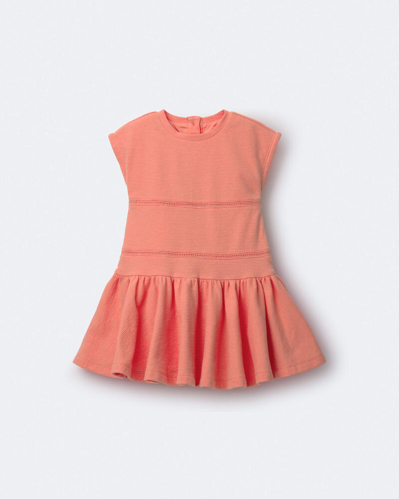 Tout-petit fille - Robe taille basse et manches courtes &ndash; Orange, image 2 sur 6 diapositives