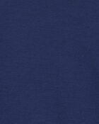 Kid Colourblock Cotton Blend Long-Sleeve Tee - Blue, image 2 of 3 slides