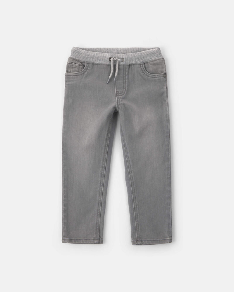 Toddler Boy Denim Relaxed Jeans - Grey, image 1 of 4 slides