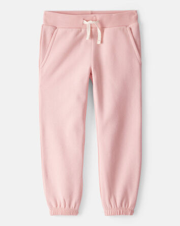 Toddler Girl Cotton Joggers - Pink, 