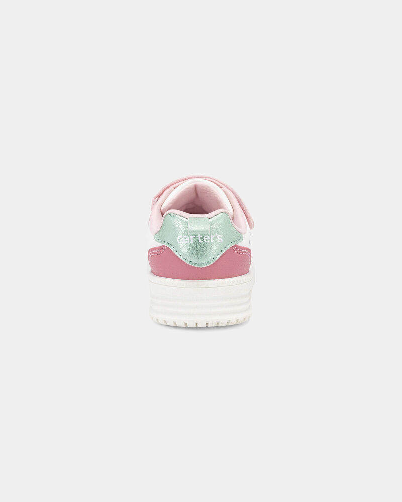 Toddler Girl Colour Block Casual Sneakers - Pink/White, image 3 of 6 slides