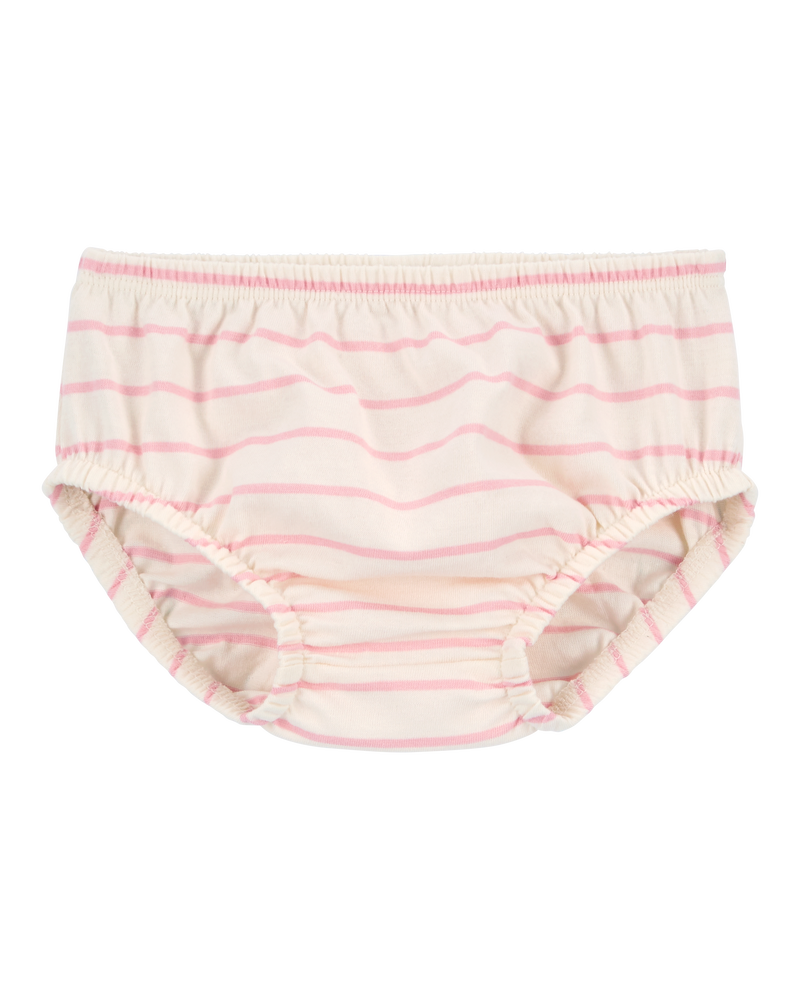 Bébé Robe en tissu gaze rayée à motif de pomme, image 3 sur 5 diapositives