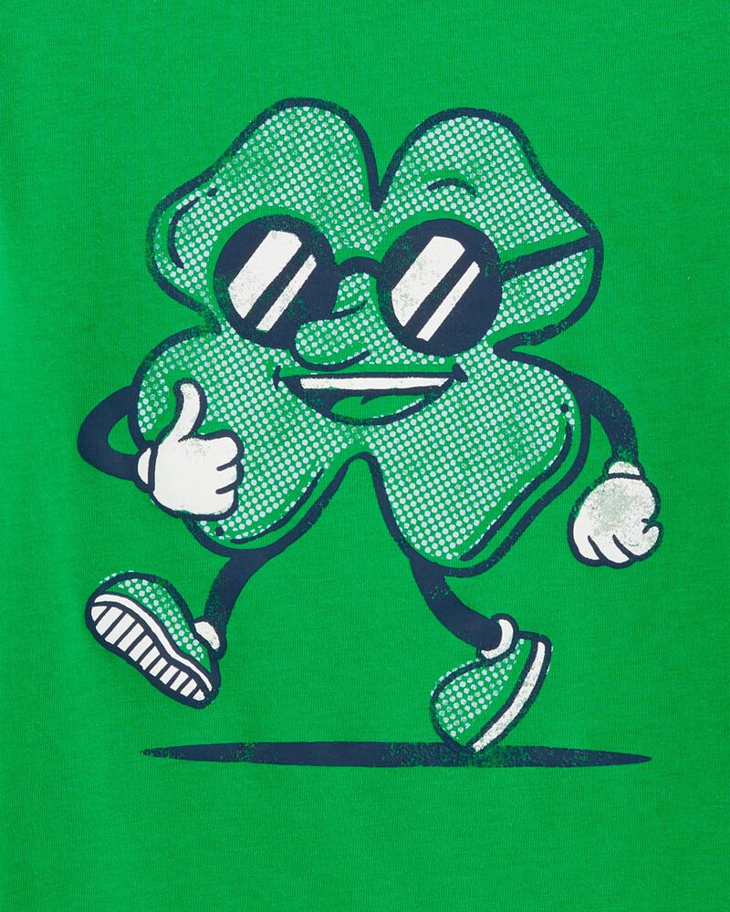 Boys St. Patrick's Day Long-Sleeve Tee - Green, image 2 of 3 slides