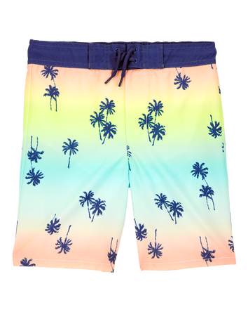 Kid Palm Tree Swim Trunks, 
