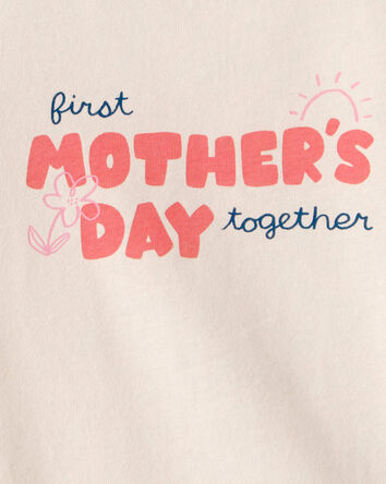Baby 'Mother's Day' Graphic Bodysuit - Cream, 