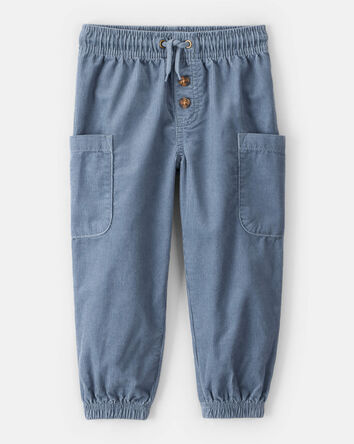 Toddler Boy Corduroy Joggers - Blue, 