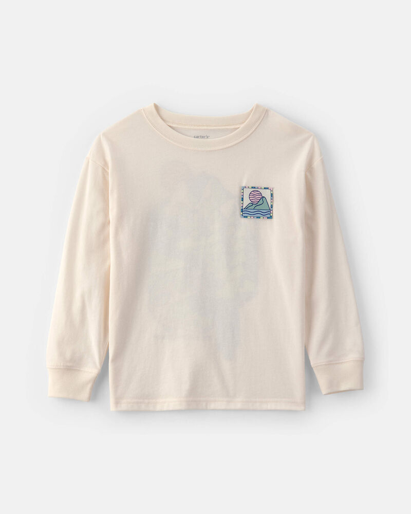 Boys Landscape Long-Sleeve Graphic Tee - Ivory, image 1 of 5 slides
