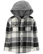 Hooded Flannel Shirt, image 1 of 3 slides