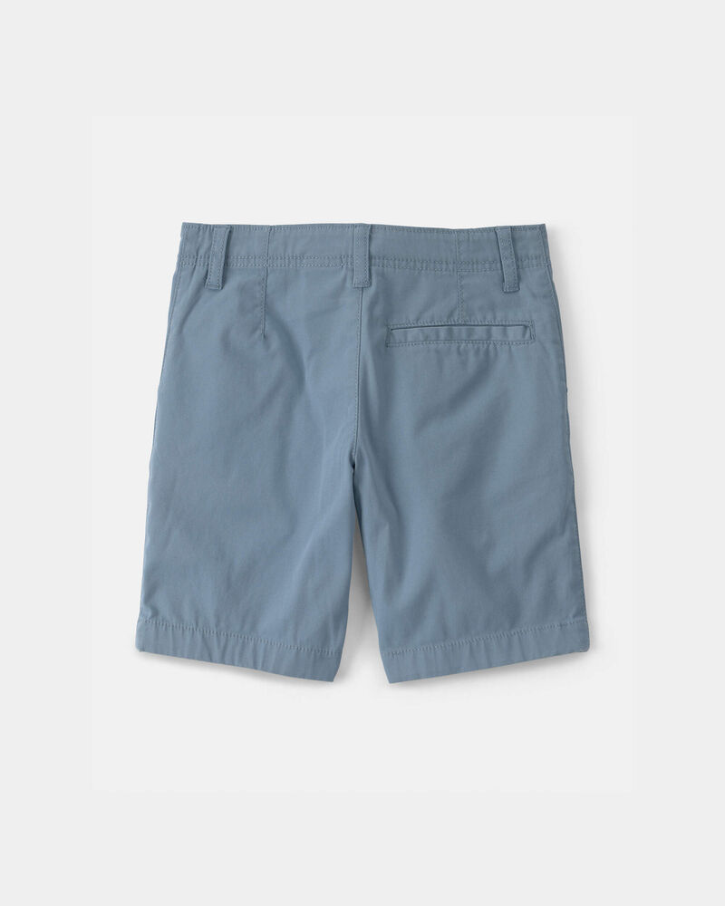 Gar&ccedil;ons - Short sans plis en serg&eacute; - Bleu, image 2 sur 3 diapositives