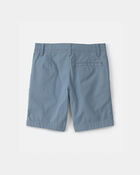 Gar&ccedil;ons - Short sans plis en serg&eacute; - Bleu, image 2 sur 3 diapositives