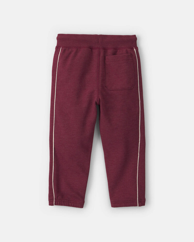 Pantalon de jogging en jersey bouclette &laquo;Play&raquo; pour tout-petit - Bourgogne, image 4 sur 7 diapositives