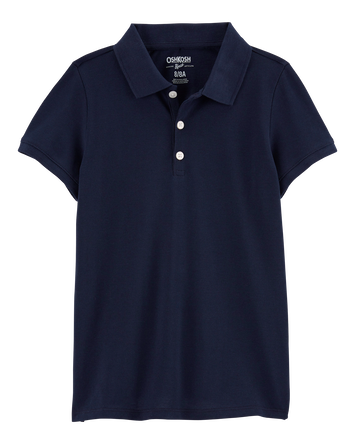Filles - Polo d'uniforme scolaire en piqu&eacute;, 