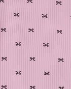 Baby Girl 2-Piece Bow Print Bodysuit Pant Set, image 2 of 3 slides