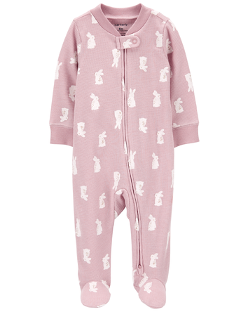 Baby Bunny 2-Way Zip Thermal Sleeper Pyjamas, 