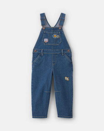 Toute-petit fille - Salopette en denim - D&eacute;lav&eacute; fonc&eacute;, 