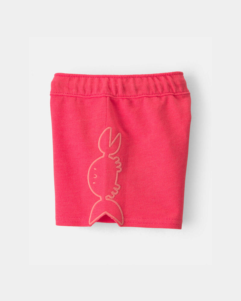 B&eacute;b&eacute; gar&ccedil;on - Short en jersey bouclette &agrave; motif de crabe - Orange, image 3 sur 4 diapositives