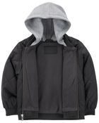 Toddler Quilted Fleece Lined Jacket, image 2 of 3 slides