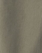 Girls Twill Barrel Jeans - Olive Green, image 3 of 4 slides