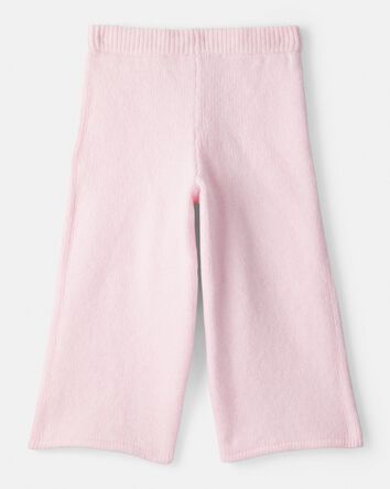 Toddler Girl Wide-Leg Sweater Knit Pants - Pink, 